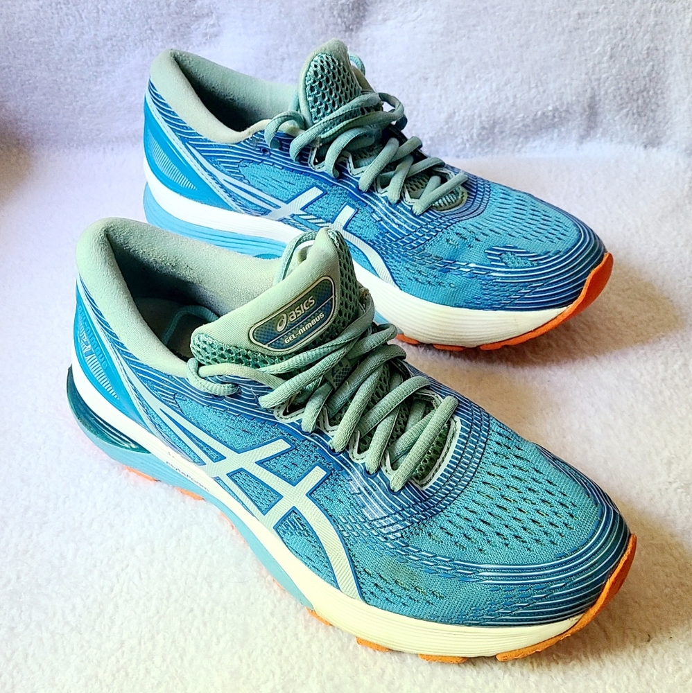 Asics Gel Nimbus 21 Women’s Size 9 Fits Men 7.5 Blue Coast/Skylight 1012A156